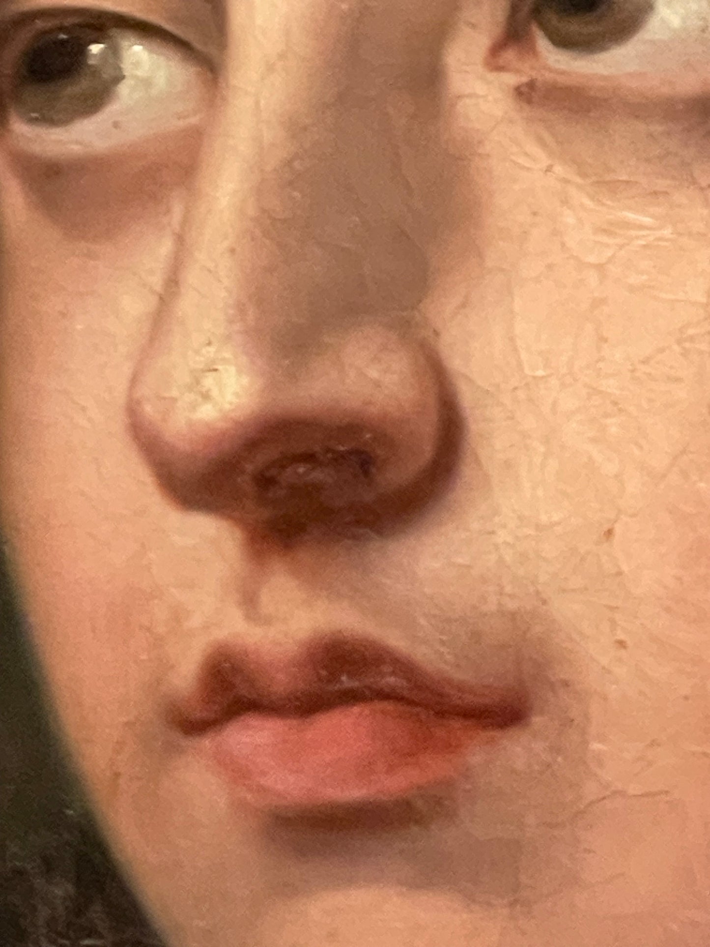 Academic study of Young man’s head. Romantic era. 1820-40. French school.