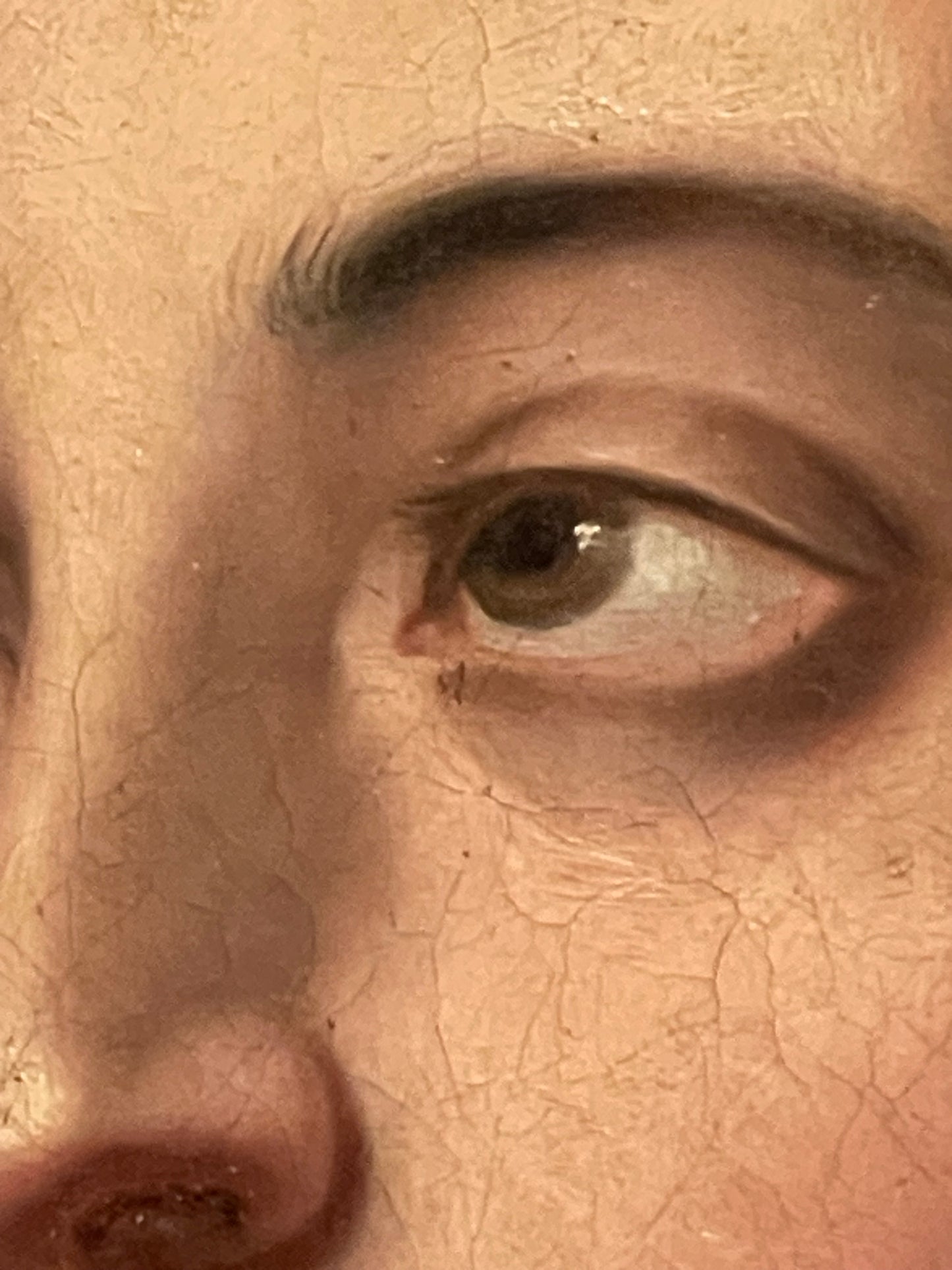 Academic study of Young man’s head. Romantic era. 1820-40. French school.