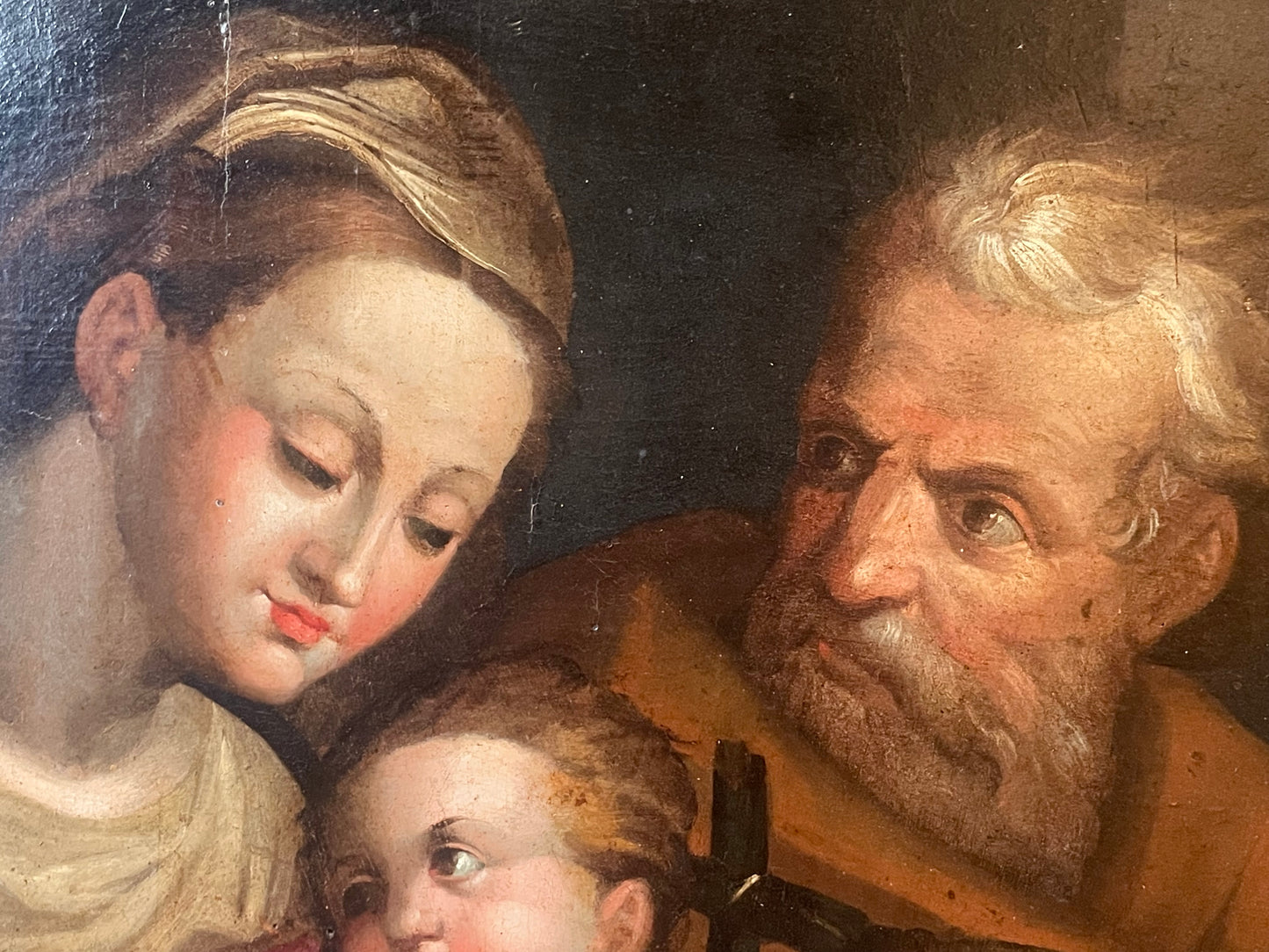 Sacra Famiglia con San Giovannino Ambito di Orazio Samacchini Scuola Bolognese XVI sec
