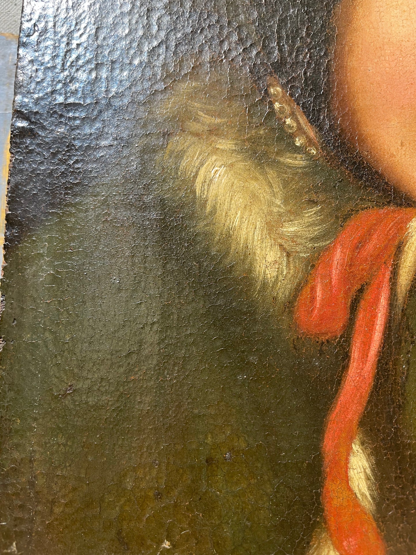 Portrait of a Young Woman in a Fur-Trimmed Cloak with a Red Ribbon. Entourage of Pietro Rotari (Verona, 1707 – Saint Petersburg, 1762)