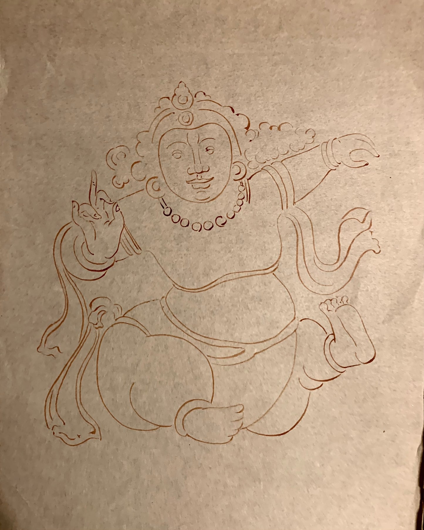 Drawings with Hindu and Buddhist Sri Lankan deities from Anuradhapura and Poḷonnaruwa.