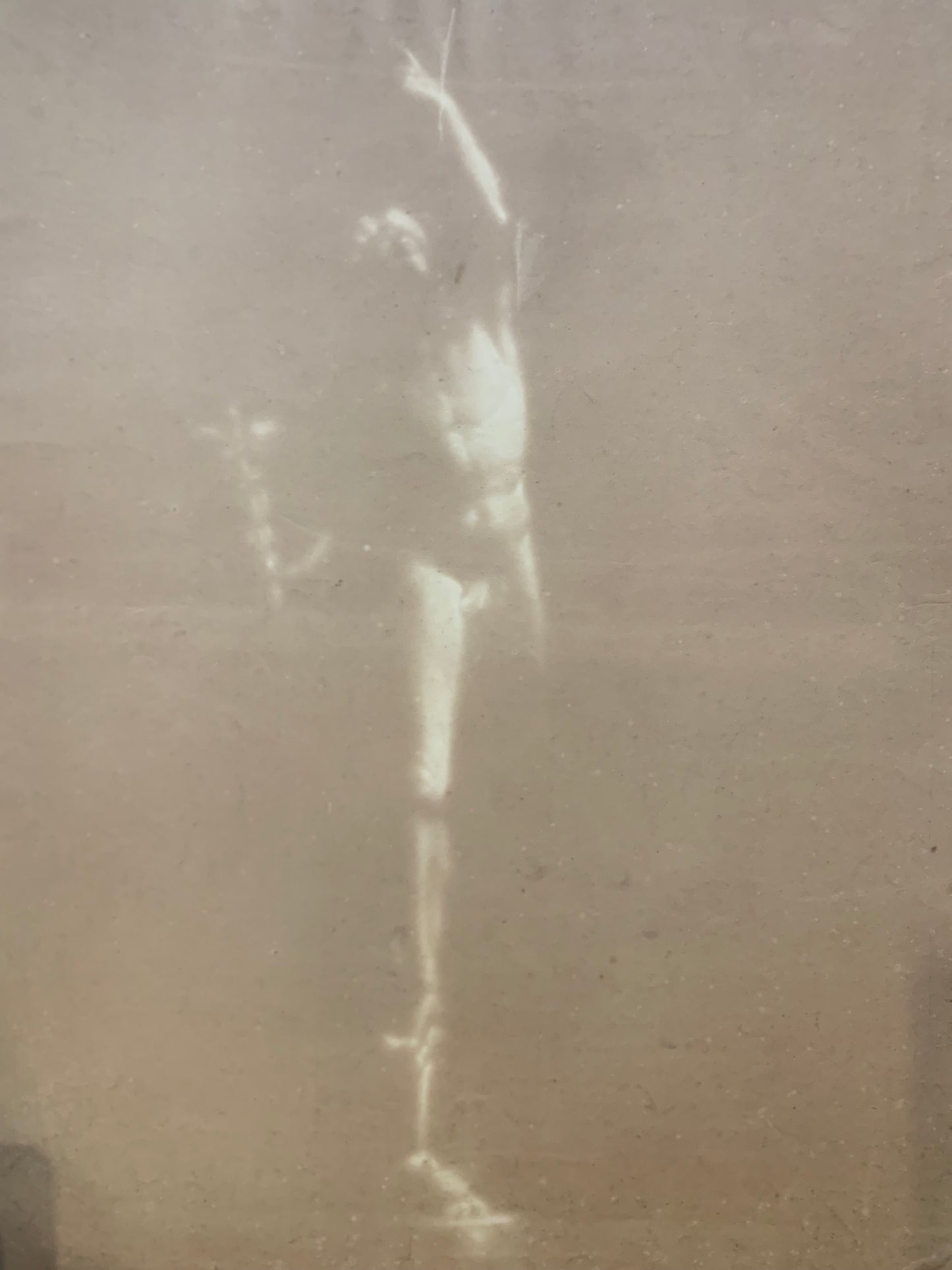 XIX century Academic Charcoal Study on Brown Paper: Giambologna’s Mercury.