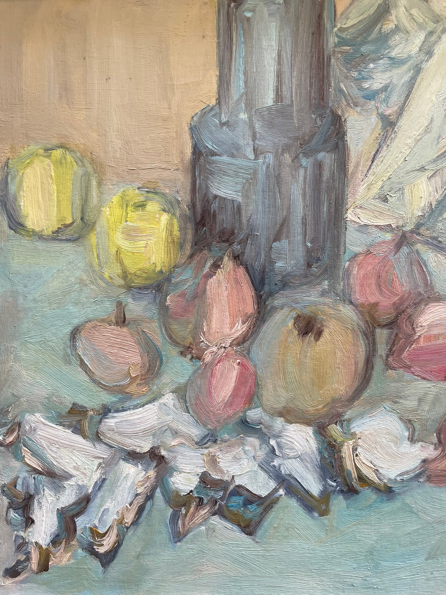 André Lauran, 1966, Oysters and Onions, Sanz-ism movement of Lyon, French New Figuration