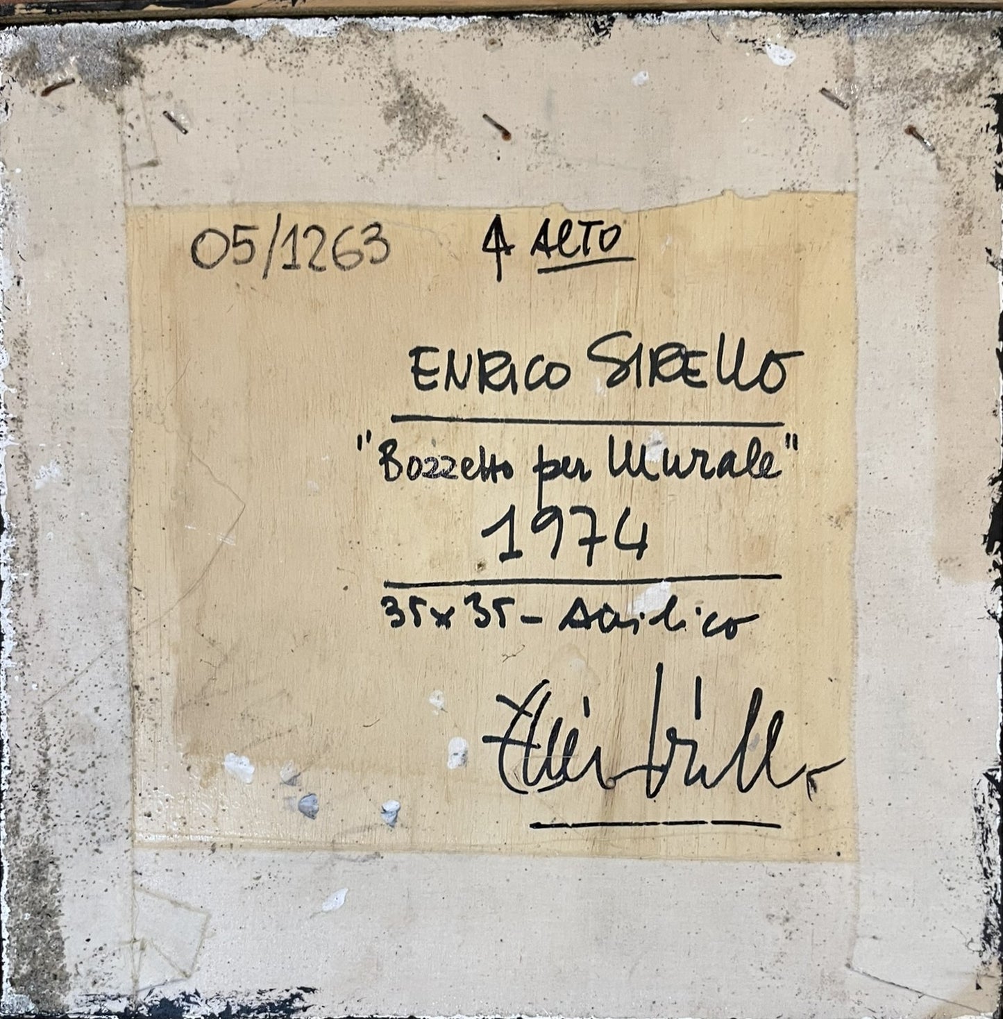 Optical Abstraction by Enrico Sirello, 1974 – Italian Arte Programmata Movement