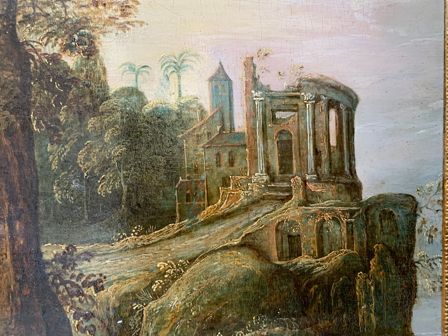 Temple of Vesta in Tivoli, Flemish School, Late 16th - Early 17th Century