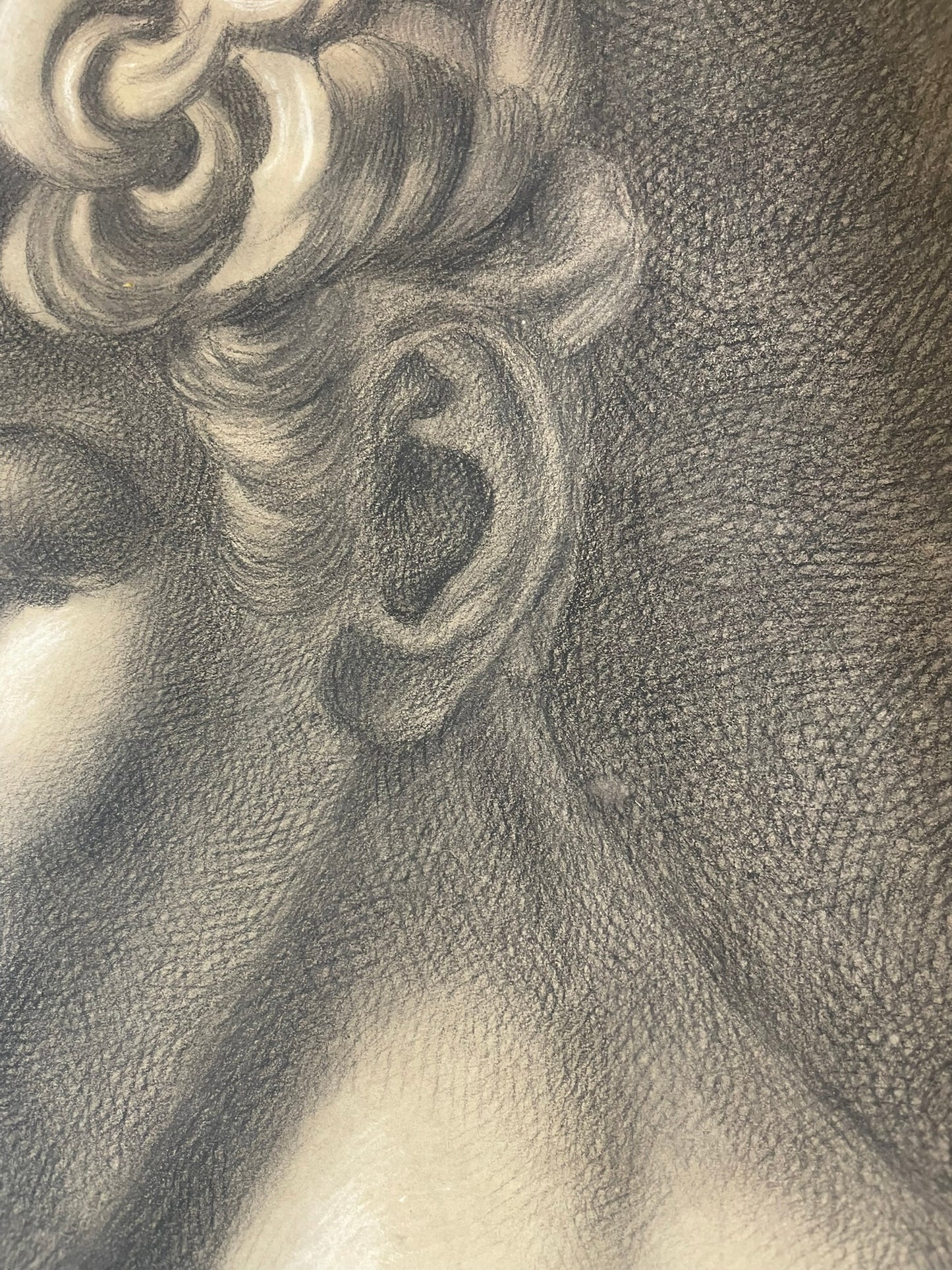 Academic Study after Michelangelo’s David, Tuscan School, 51 × 43 cm