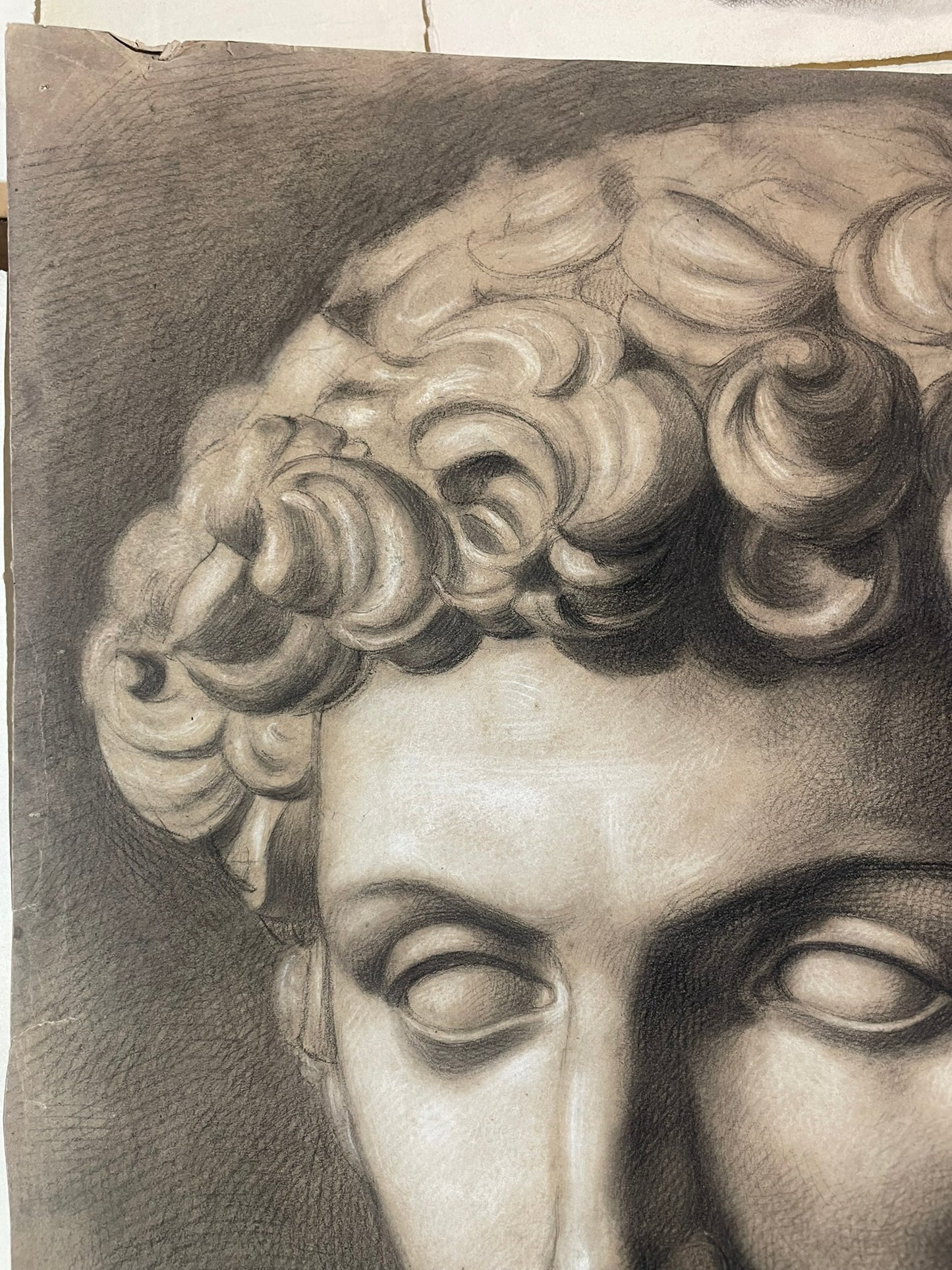 Academic Study after Michelangelo’s David, Tuscan School, 51 × 43 cm