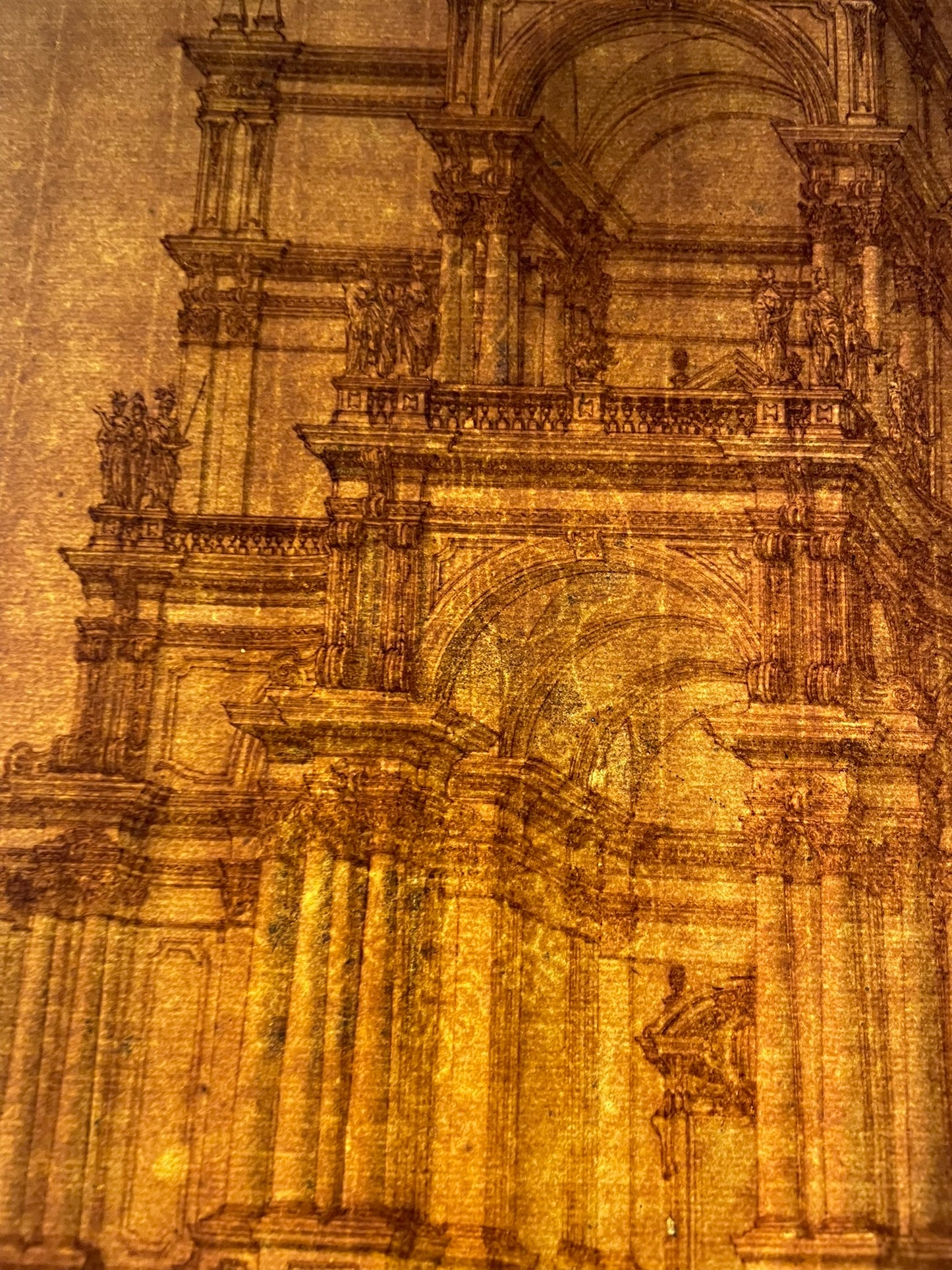 Progetto architettonico scenografico monumentale, ambito dei Galli Bibiena, XVIII secolo