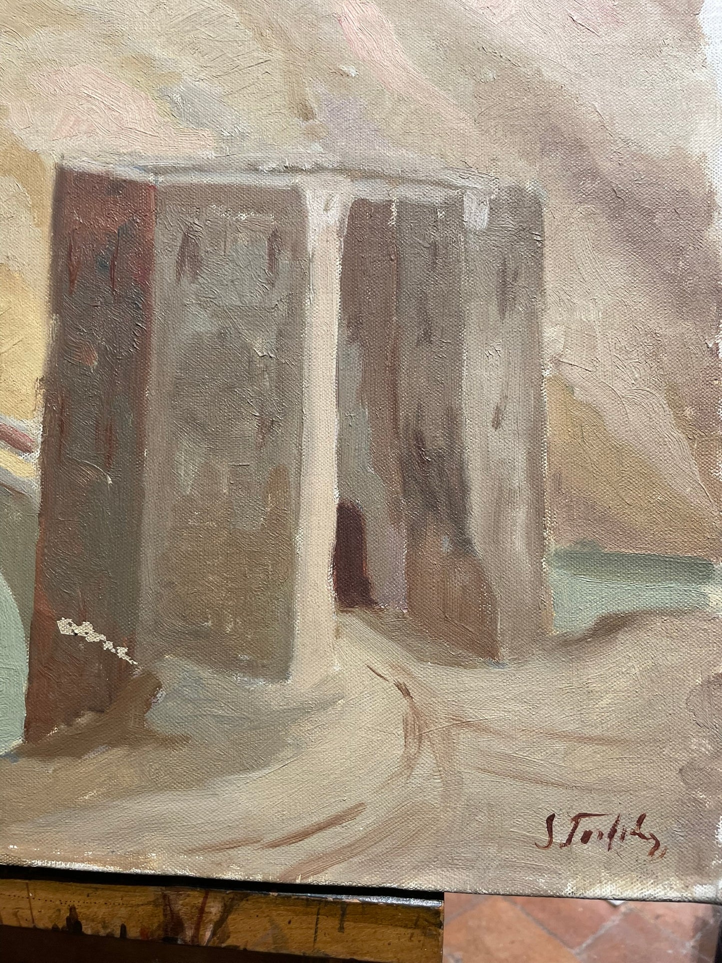 Veduta di Toledo, Spagna – Ponte sul Tago (Puente de San Martín), circa 1935–1936