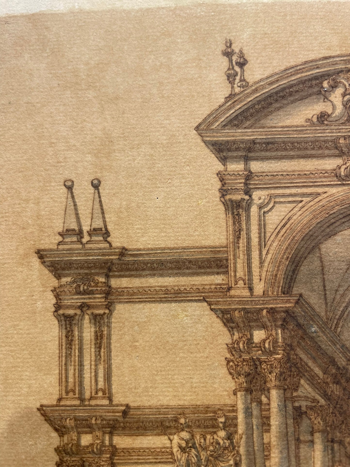 Progetto architettonico scenografico monumentale, ambito dei Galli Bibiena, XVIII secolo