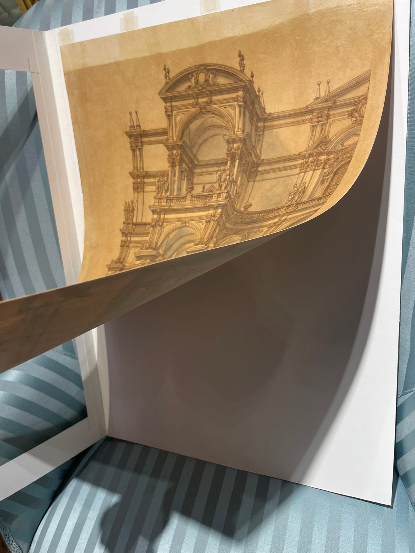 Progetto architettonico scenografico monumentale, ambito dei Galli Bibiena, XVIII secolo