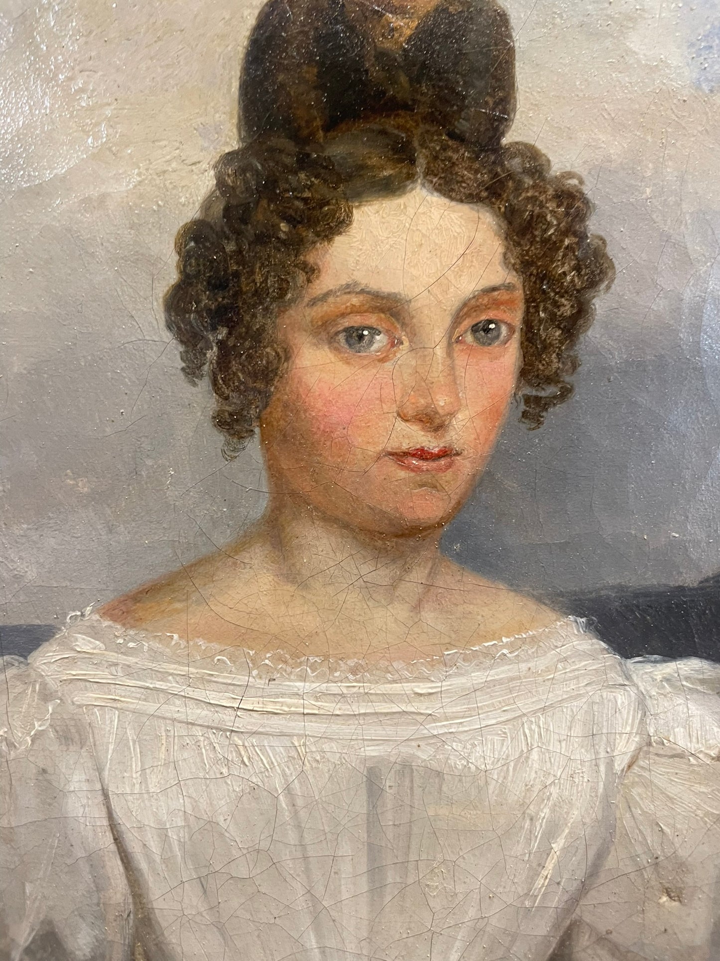 Portrait of a Young Woman with Black Ribbon. Robert-Léopold Leprince (Paris, 1800 – Chartres, 1847)