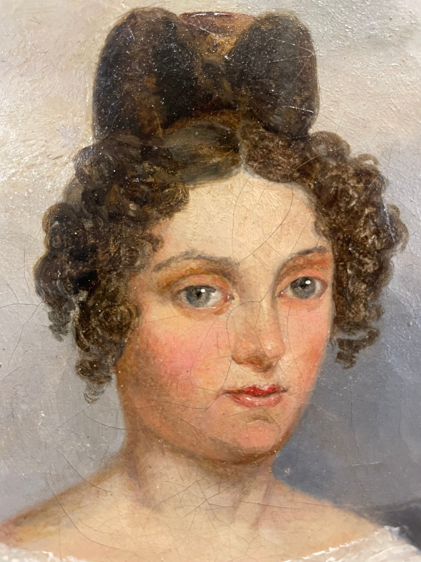 Portrait of a Young Woman with Black Ribbon. Robert-Léopold Leprince (Paris, 1800 – Chartres, 1847)