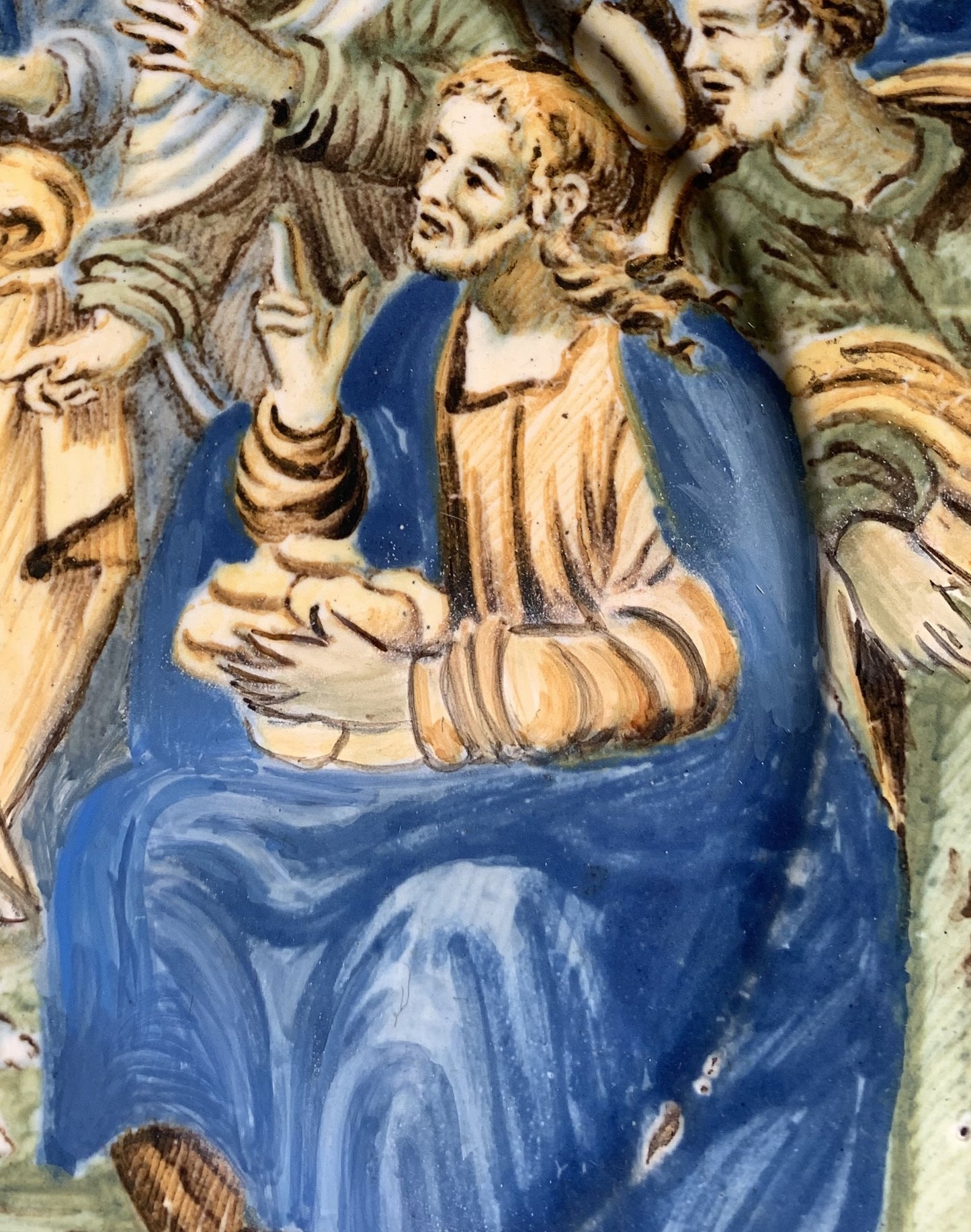 Castelli d'Abruzzo. Maiolica, dish with the miracle of the loaves and fishes, mid-18th century