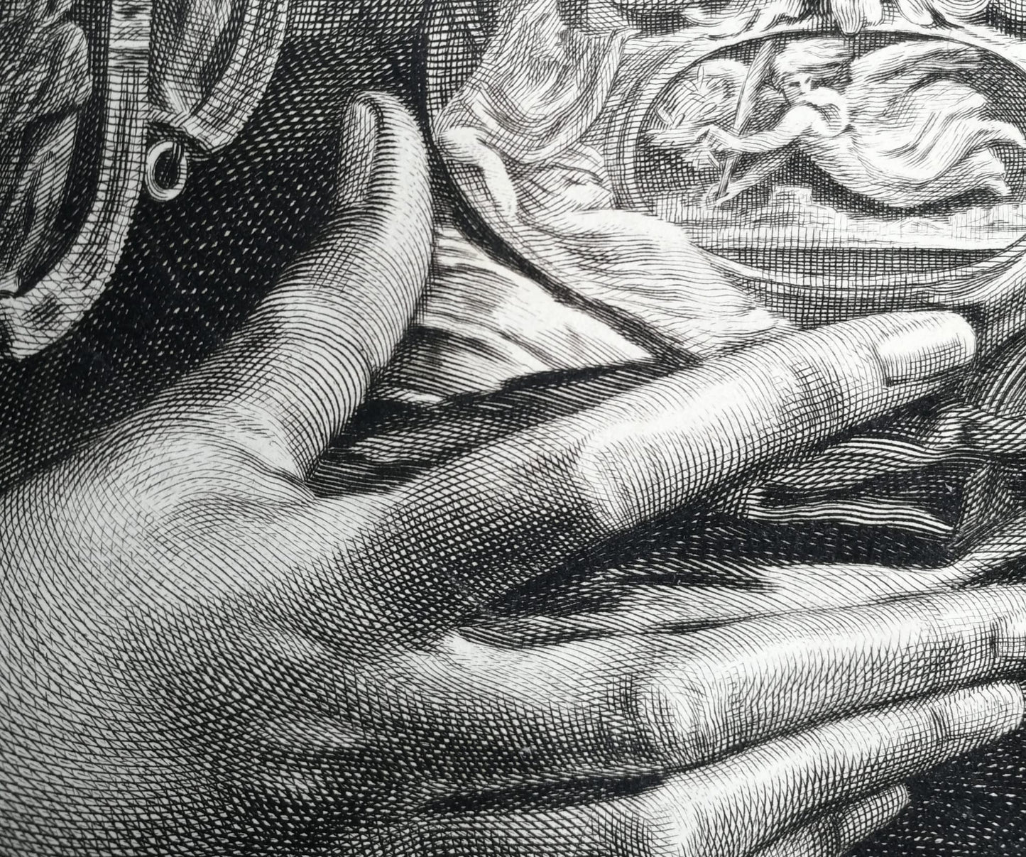 Minerva/athena After Parmigianino – Engraving By Cornelis Visscher, Cabinet Reynst, 17th–18th C