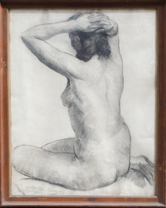 Litta Modignani, Gian Paola (1895/ 1937). Female nude from the back.