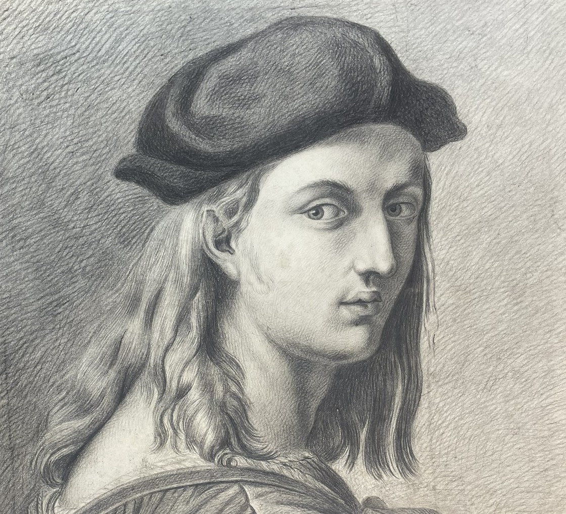 Portrait of Bindo Altoviti. Academic Study after Raphael’s , Tuscan School, 38 × 52 cm