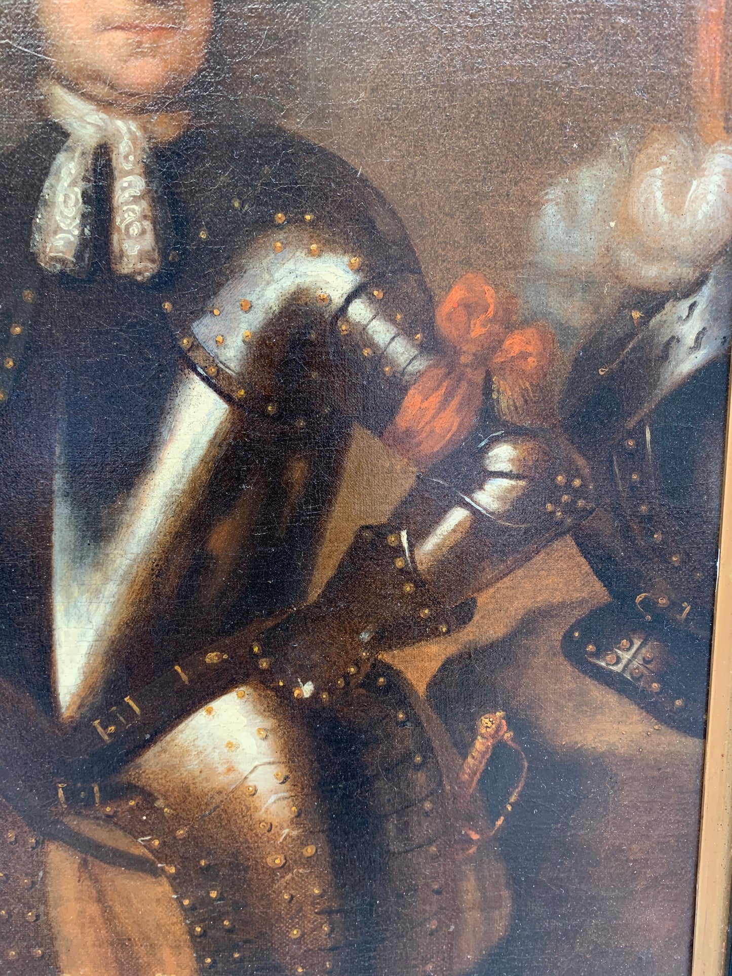 Portrait of Raimodo di Montecuccoli in armor with a marshal's staff. Dutch School.