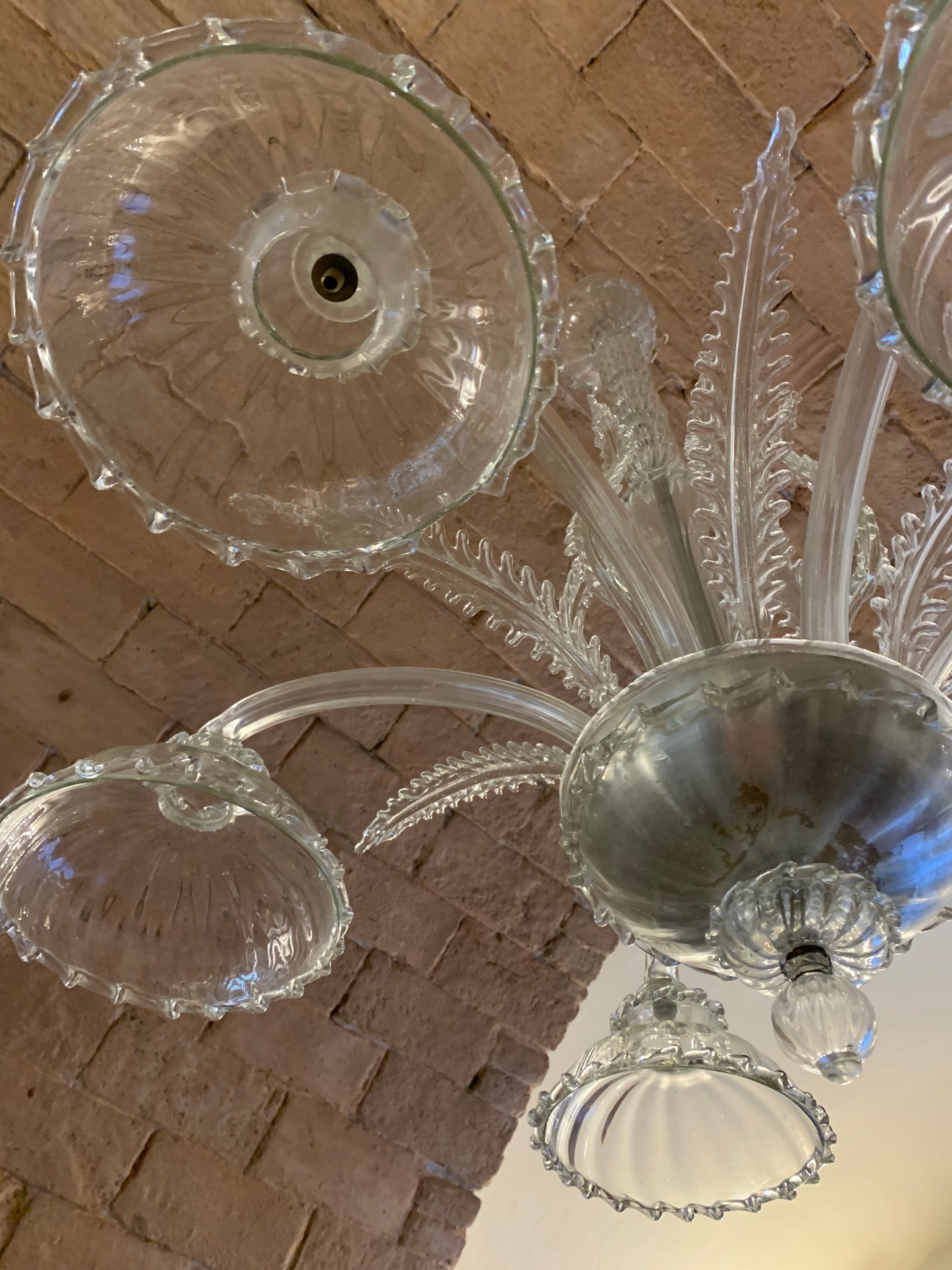 Murano. Circa 1940. 6 lights chandelier.