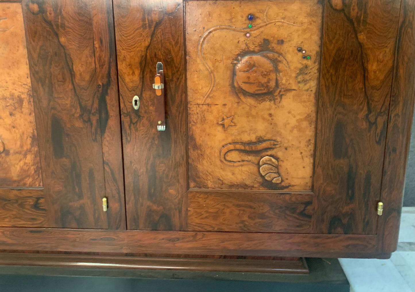 Large Art Deco Sideboard In Palissander, Circa 1930