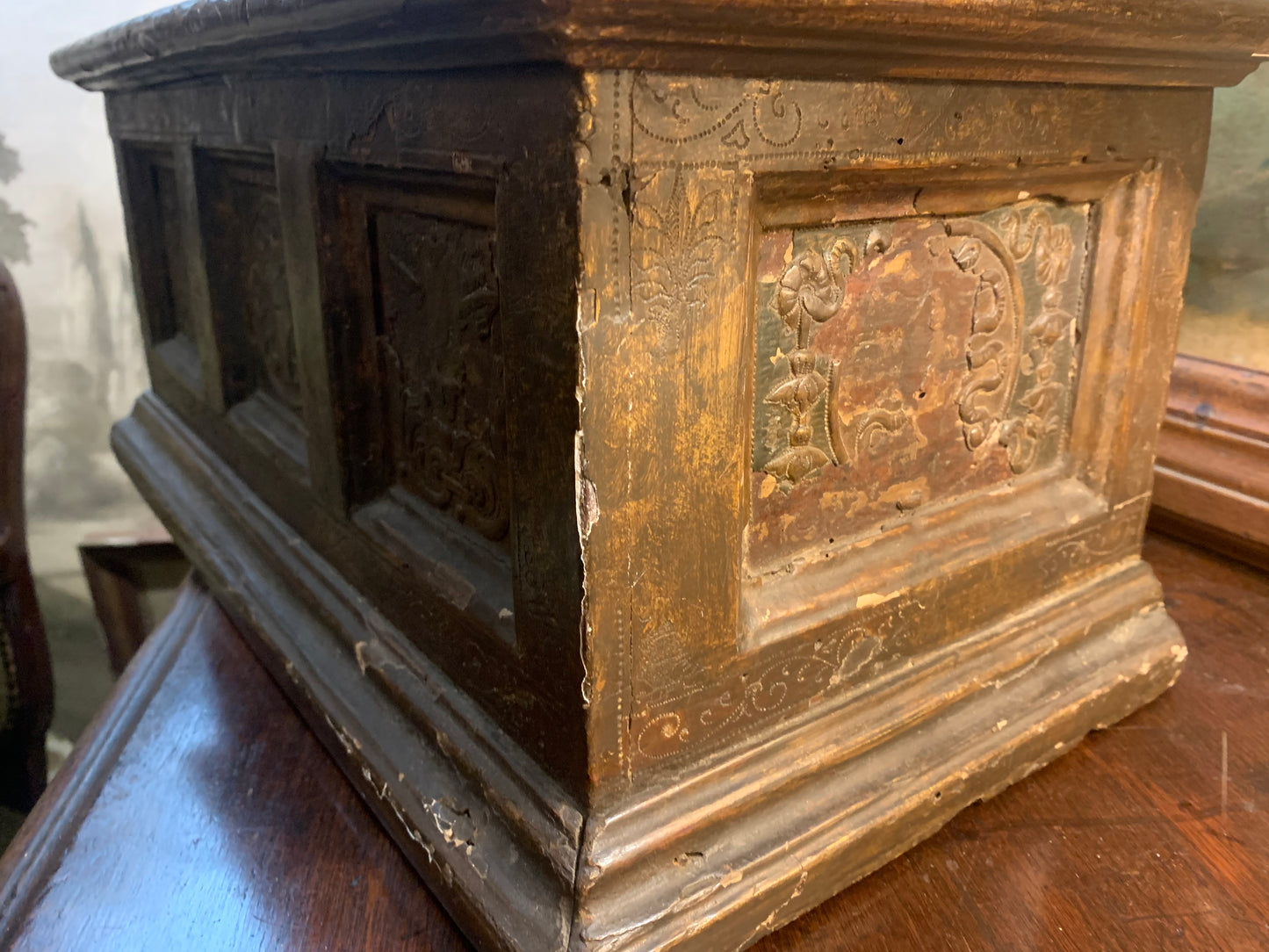 Renaissance-style casket with later period workmanship.