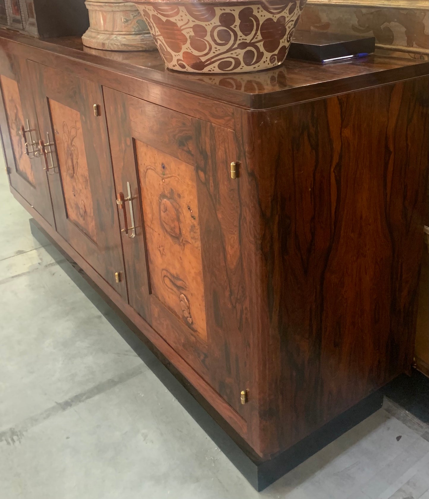 Large Art Deco Sideboard In Palissander, Circa 1930