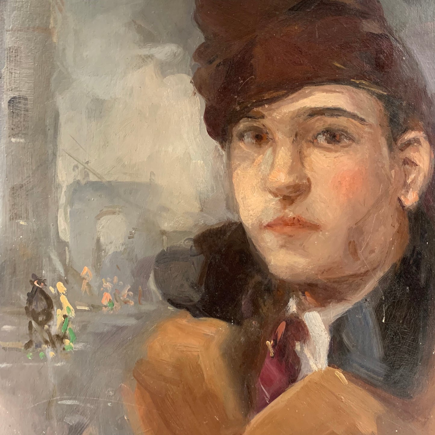Circa 1930 portrate of young men in Paris.