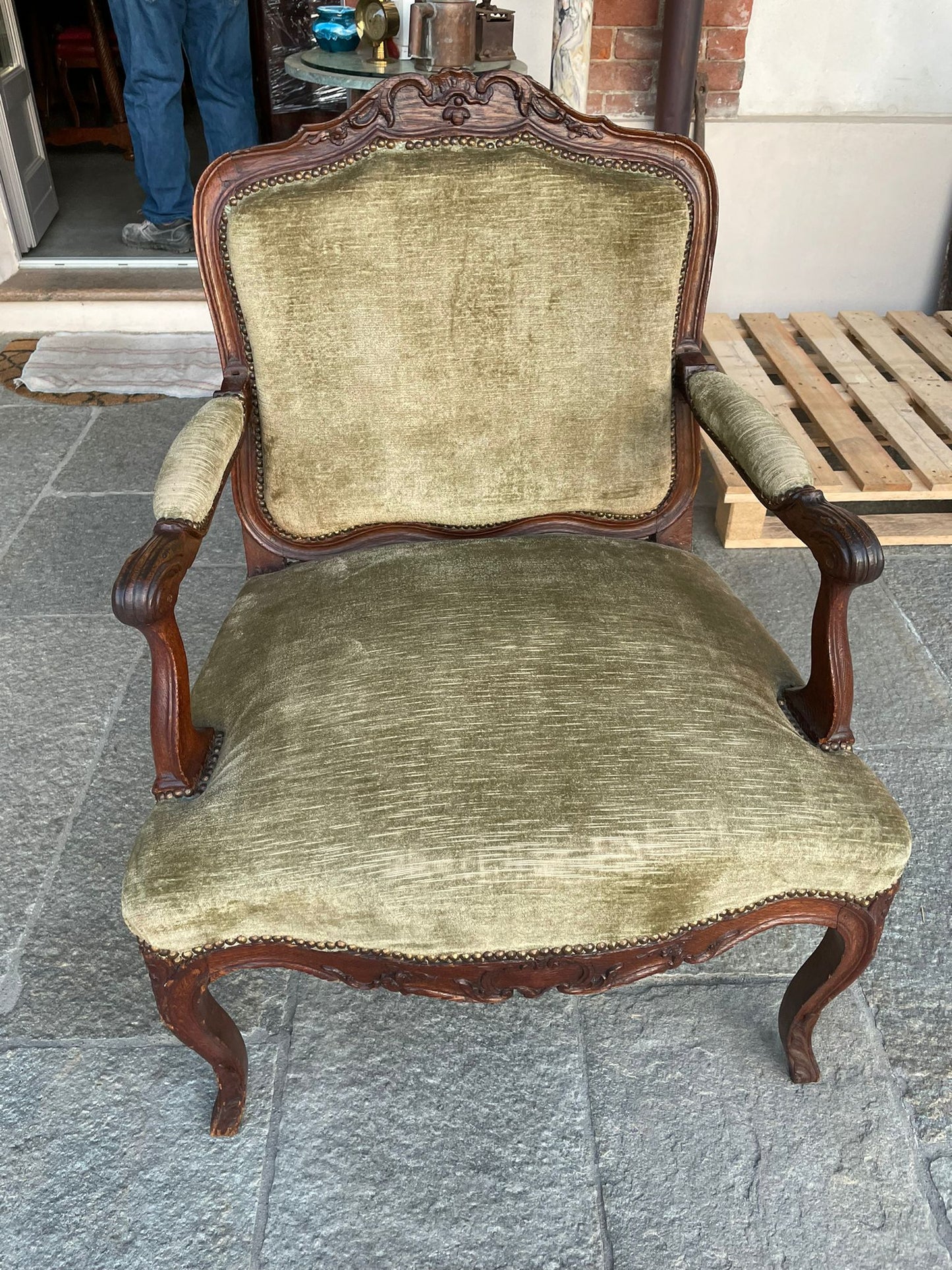 Pai of french XVIII century of armchairs.