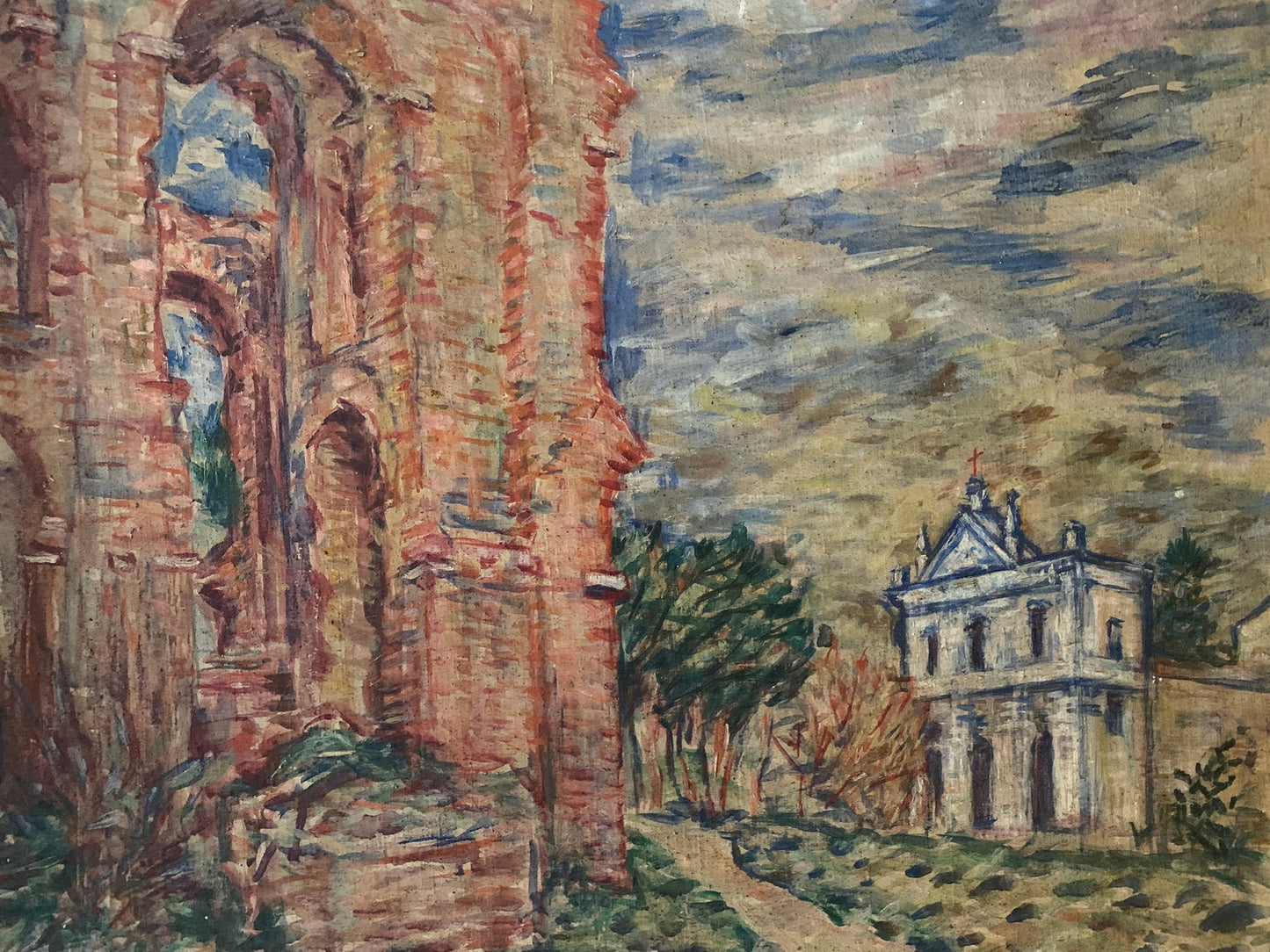 Ruins of Domus Severiana and San Gregorio al Celio. Rome 1937