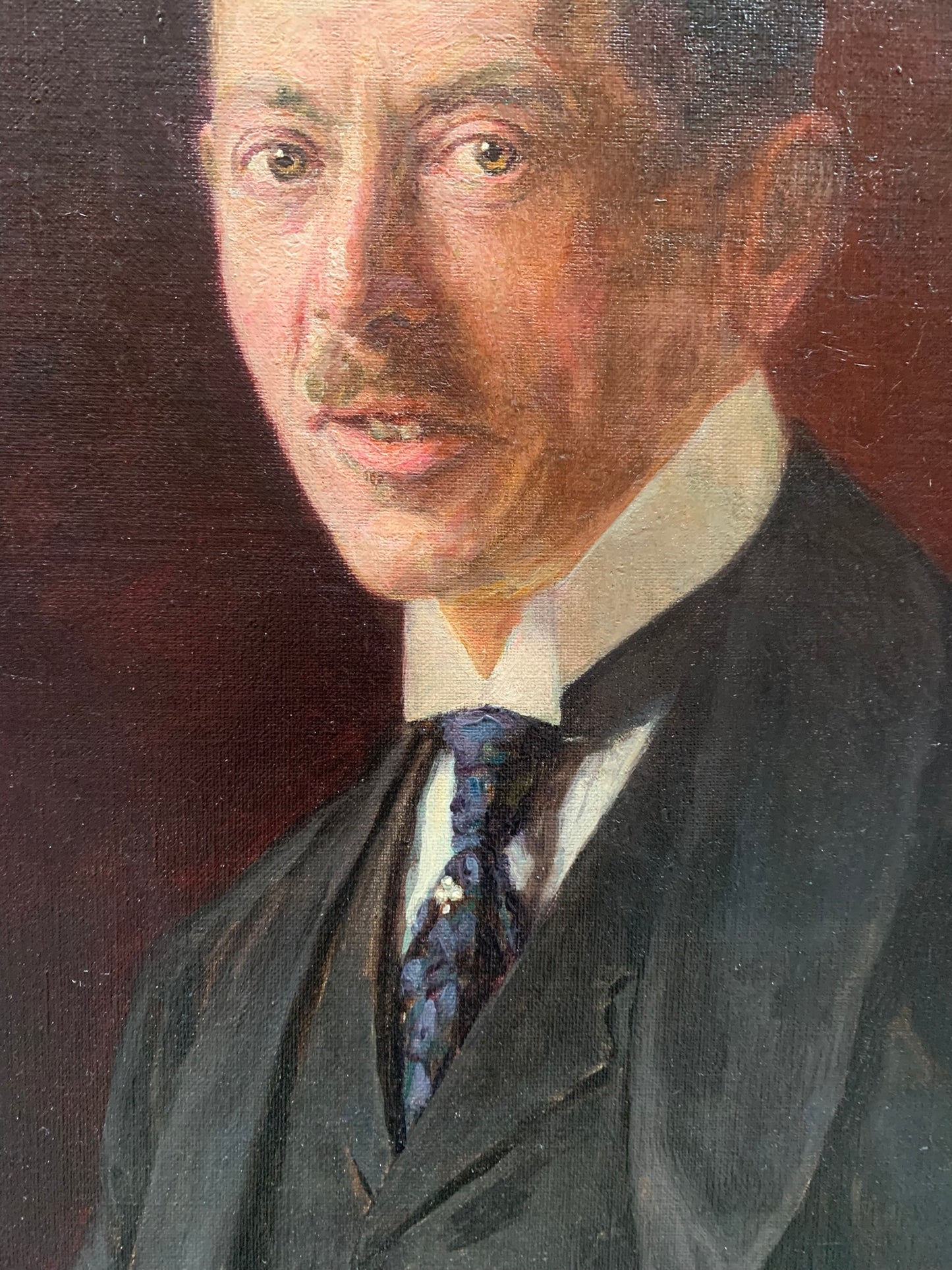 Art nouveau portrait of gentleman.
