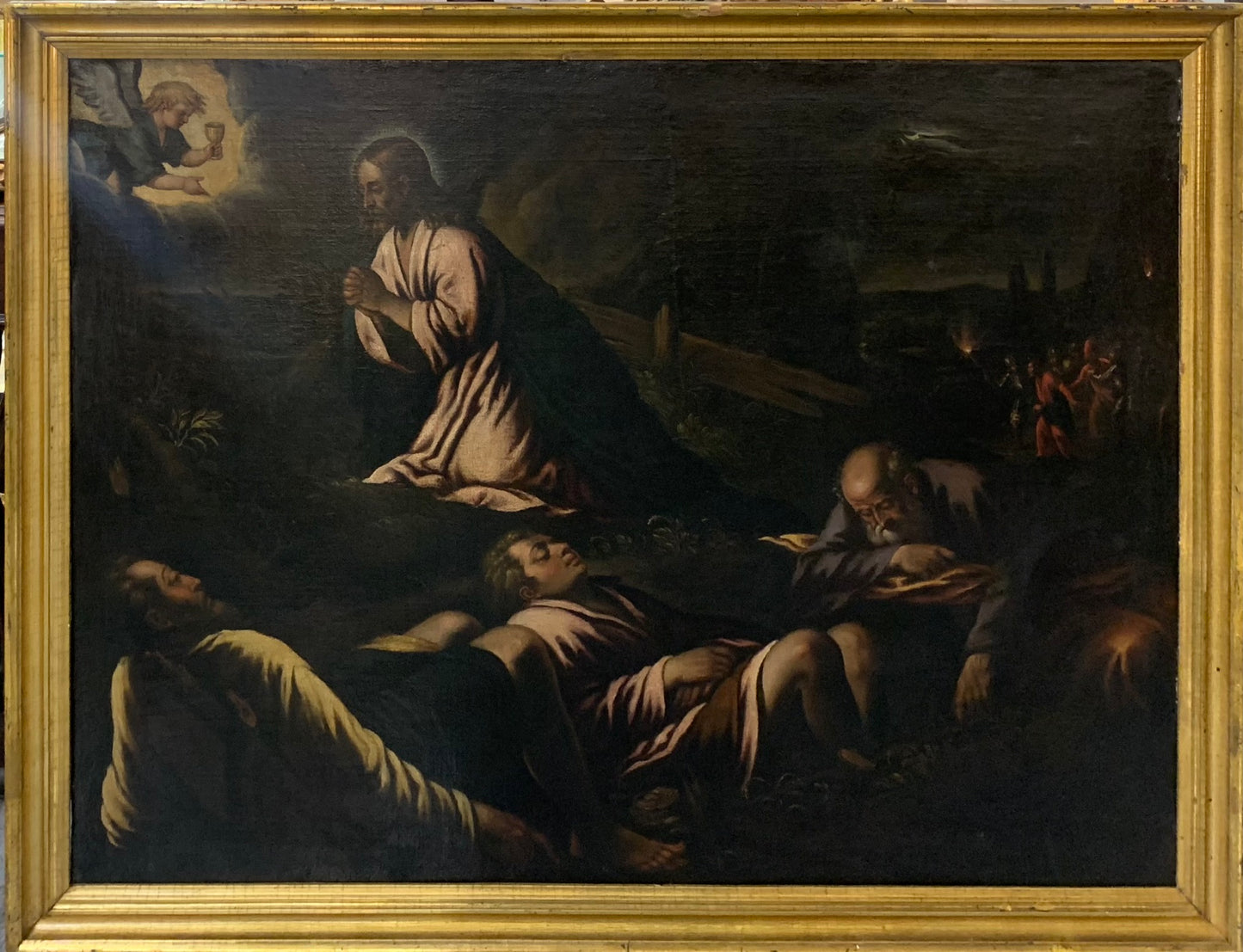 Francesco Bassano, circle. Agony in the Garden of Gethsemane. Early XVII century