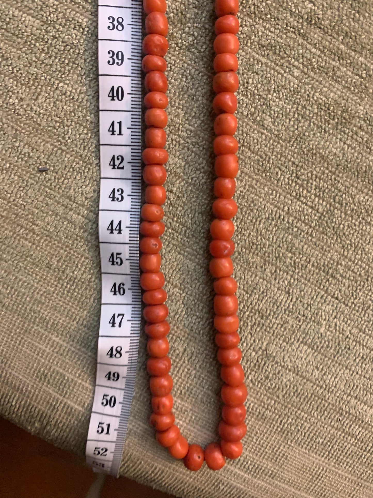 Italian coral necklace.  Early 20th century